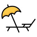 Beach  Isolated Vector Icon which can easily modify or edit Royalty Free Stock Photo