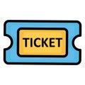 Entry ticket  Isolated Vector Icon which can easily modify or edit Royalty Free Stock Photo