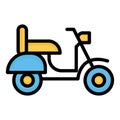 Motorscooter  Isolated Vector Icon which can easily modify or edit Royalty Free Stock Photo