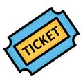 Entry ticket  Isolated Vector Icon which can easily modify or edit Royalty Free Stock Photo