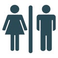 Bathroom sign  Isolated Vector Icon which can easily modify or edit Royalty Free Stock Photo