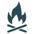 BonfireIcon insolated vector icon which can easily modify or edit Royalty Free Stock Photo