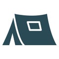 Beach tent  Isolated Vector Icon which can easily modify or edit Royalty Free Stock Photo
