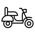 Motorscooter  Isolated Vector Icon which can easily modify or edit Royalty Free Stock Photo