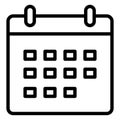 Calendar  Isolated Vector Icon which can easily modify or edit Royalty Free Stock Photo