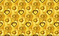The following symbol patterns are heart-shaped symbols and genres with attractive golden gradient colors that are very good and su