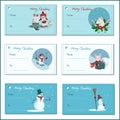 Especial Christmas tags collection. Royalty Free Stock Photo