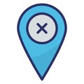 Remove Location  Isolated Isolated Vector Icon easily editable easily editable Royalty Free Stock Photo