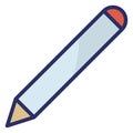 Pencil  Isolated Isolated Vector Icon easily editable easily editable Royalty Free Stock Photo