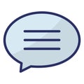 Speech Bubble Isolated Isolated Vector Icon easily editable easily editable