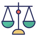 Balance Scale  Isolated Isolated Vector Icon easily editable easily editable Royalty Free Stock Photo