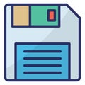 Floppy  Isolated Isolated Vector Icon easily editable easily editable Royalty Free Stock Photo