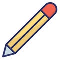 Pencil  Isolated Isolated Vector Icon easily editable easily editable Royalty Free Stock Photo