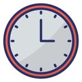 Clock  Isolated Isolated Vector Icon easily editable easily editable Royalty Free Stock Photo