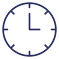 Clock  Isolated Isolated Vector Icon easily editable easily editable Royalty Free Stock Photo