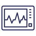 Ecg Machine  Isolated Isolated Vector Icon easily editable easily editable Royalty Free Stock Photo