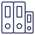 File Folders  Isolated Isolated Vector Icon easily editable easily editable Royalty Free Stock Photo