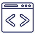 HTML Coding  Isolated Isolated Vector Icon easily editable easily editable Royalty Free Stock Photo