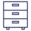 Drawers  Isolated Isolated Vector Icon easily editable easily editable Royalty Free Stock Photo