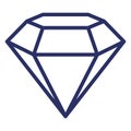 Diamond Isolated Isolated Vector Icon easily editable easily editable