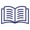 Open Book  Isolated Isolated Vector Icon easily editable easily editable Royalty Free Stock Photo