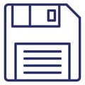 Floppy  Isolated Isolated Vector Icon easily editable easily editable Royalty Free Stock Photo