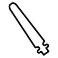 Sword  Isolated Vector Icon which can easily modify or edit Royalty Free Stock Photo
