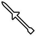 Commando knife Isolated Vector Icon which can easily modify or edit