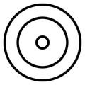 Bulls eye  Isolated Vector Icon which can easily modify or edit Royalty Free Stock Photo