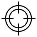 Optical sight Isolated Vector Icon which can easily modify or edit