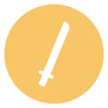 Big sword  Isolated Vector Icon which can easily modify or edit Royalty Free Stock Photo