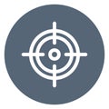 Gun shooting target  Isolated Vector Icon which can easily modify or edit Royalty Free Stock Photo