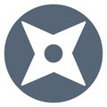 Japanese shuriken  Isolated Vector Icon which can easily modify or edit Royalty Free Stock Photo