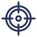 Gun shooting target  Isolated Vector Icon which can easily modify or edit Royalty Free Stock Photo