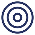 Bulls eye  Isolated Vector Icon which can easily modify or edit Royalty Free Stock Photo
