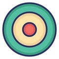 Bulls eye  Isolated Vector Icon which can easily modify or edit Royalty Free Stock Photo