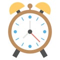 Alarm clock  Color Vector Icon Isolated and fully editable Royalty Free Stock Photo