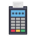 Billing counter  Color Vector Icon Isolated and fully editable Royalty Free Stock Photo
