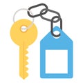 Car keys  Color Vector Icon Isolated and fully editable Royalty Free Stock Photo