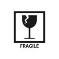 Fragile label symbol Royalty Free Stock Photo