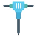 Air hammer Color Vector Icon that can easily modify or edit