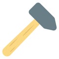 Hammer Color Vector Icon that can easily modify or edit