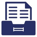 Attorney files drawer Isolated Vector Icon which can easily modify or edit