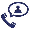 Calling  Isolated Vector Icon which can easily modify or edit Royalty Free Stock Photo