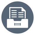 Attorney files drawer Isolated Vector Icon which can easily modify or edit