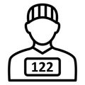 Criminal  Isolated Vector Icon which can easily modify or edit Royalty Free Stock Photo
