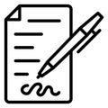 Application form Isolated Vector Icon which can easily modify or edit