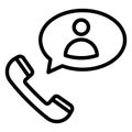Calling  Isolated Vector Icon which can easily modify or edit Royalty Free Stock Photo