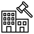 Business and corporate law Isolated Vector Icon which can easily modify or edit