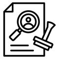 Criminal case  Isolated Vector Icon which can easily modify or edit Royalty Free Stock Photo